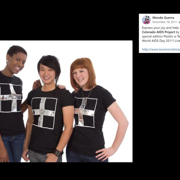 Women Mondo Guerra Black T-Shirt with Silver Foil Motif - Size M - Never used - Picture 5 of 5